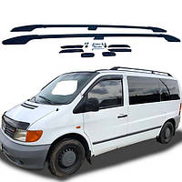 Рейлінги Mercedes Vito 638 1996-2003 black STF (Турція) на водосток