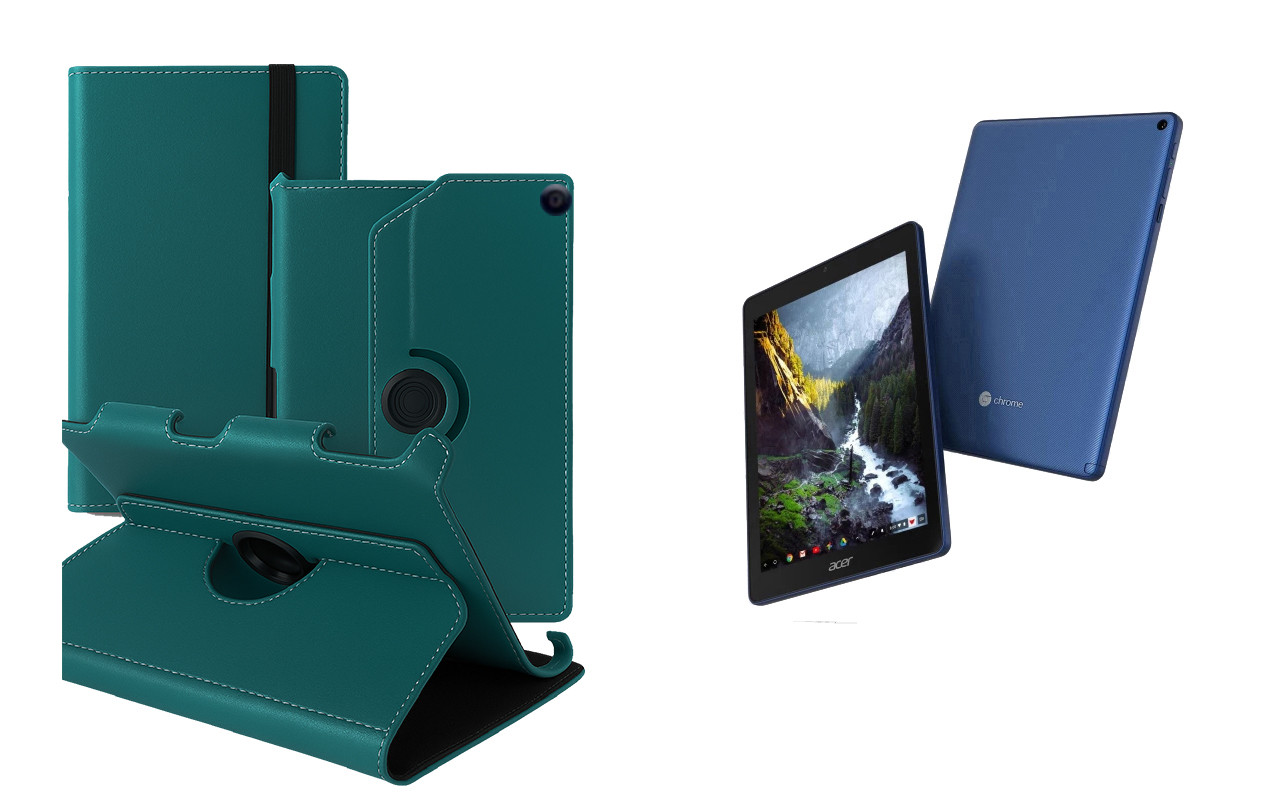 Чохол Ukraine для Acer Chromebook Tab 10, Book Cover, колір Бірюза, фото 1