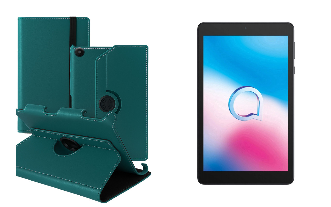 Чохол Ukraine для Alcatel 3T 8.0 2020 (9032X), Book Cover, колір Бірюза, фото 1