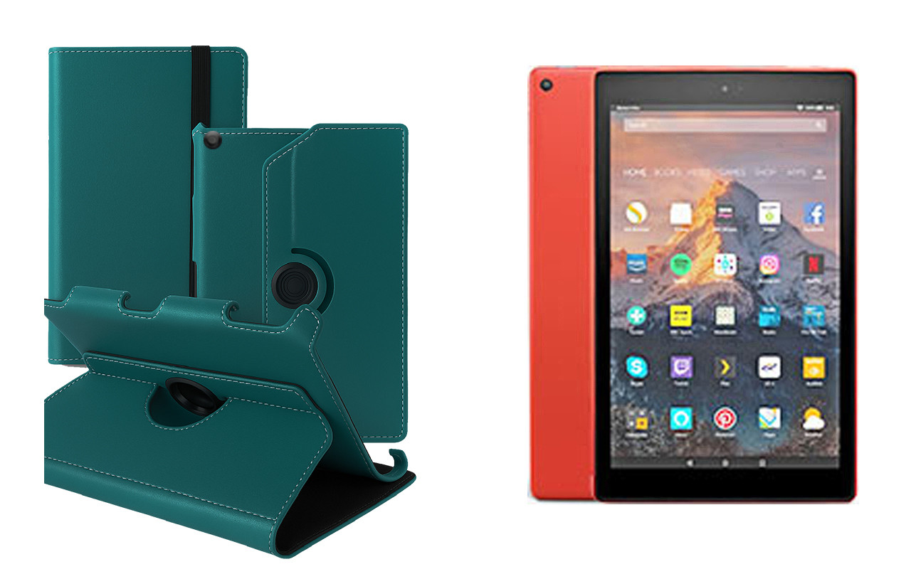 Чохол Ukraine для Amazon Fire HD 10 2017, 2018, Book Cover, колір Бірюза, фото 1