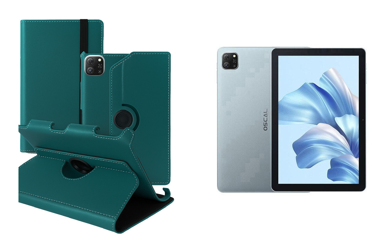 Чохол Ukraine для Blackview Oscal Pad 60, Book Cover, колір  Бірюза, фото 1