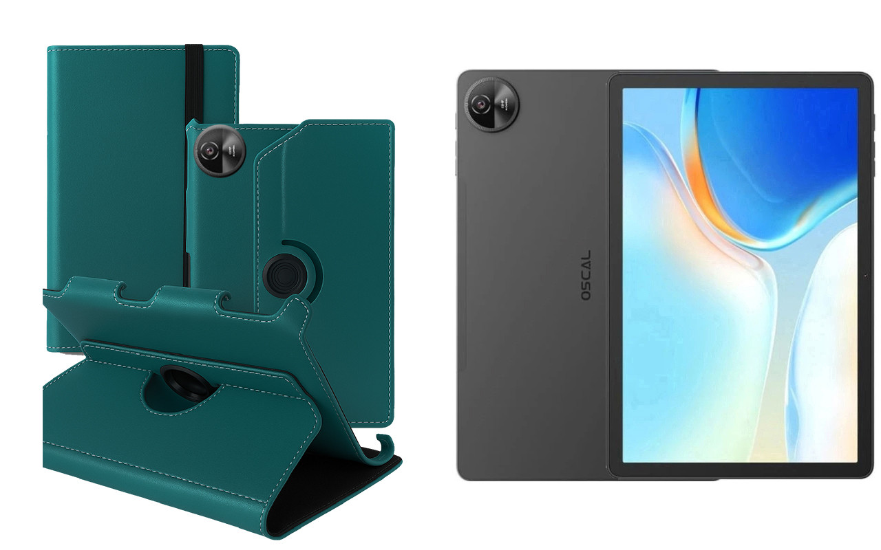 Чохол Ukraine для Blackview Oscal Pad 90, Book Cover, колір  Бірюза, фото 1