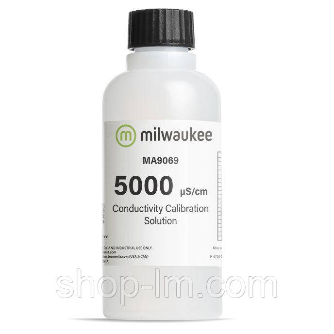 Розчин калібрувальний Milwaukee MA9069 5000 µS/cm електропровідності 230мл, Угорщина