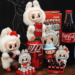 POPMART THE MONSTERS LABUBU × COCACOLA Мягкая игрушка Лабубу Pop Mart The Monsters Labubu Coca-Cola