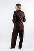 Костюм брючний класичний темно-коричневий 40359 (2000000149486), фото 4