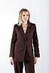 Костюм брючний класичний темно-коричневий 40359 (2000000149486), фото 5