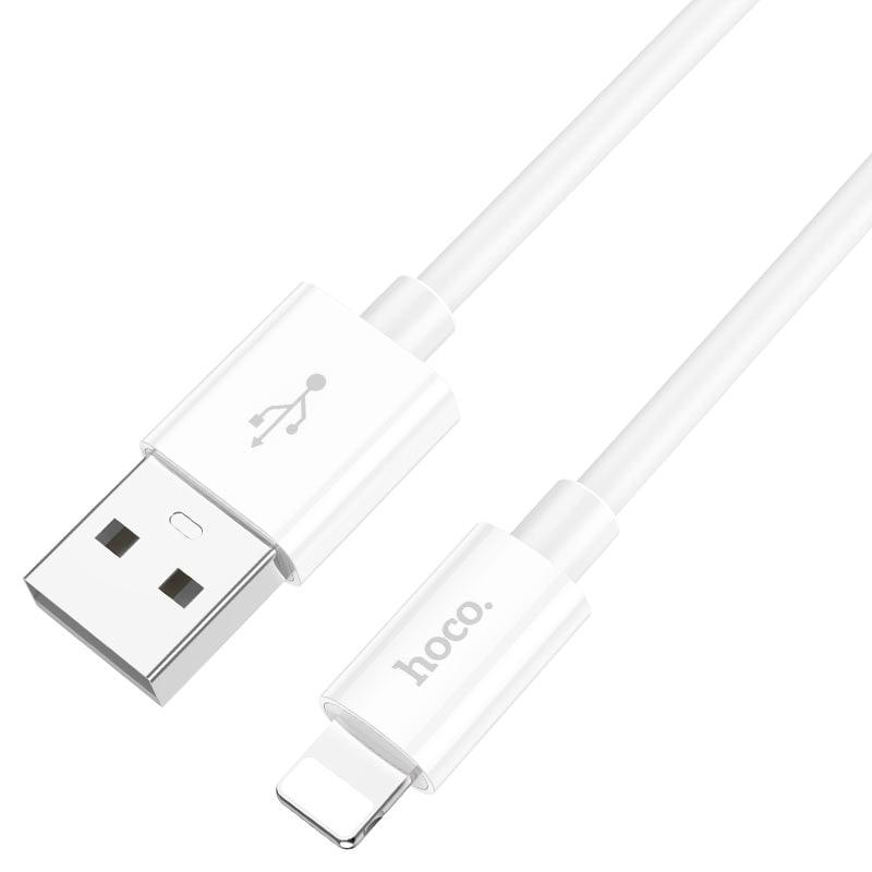 Кабель Lightning HOCO X87 1m (круглий) White