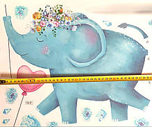 Вінілові наклейки BRUP 2 Слони (лист 60 х 90 см) Б23-8, фото 4