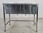 Мийка двохсекційна з нержавіючої сталі, 1200х600х850 мм., Б/у, фото 6