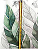 Вінілові наклейки Великі зелене листя папороті (лист 60 х 90 см) Б79-13 YR-AB, фото 6