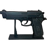 Запальничка пістолет Beretta M9 "Беретта" турбо газова сувенірна, фото 3
