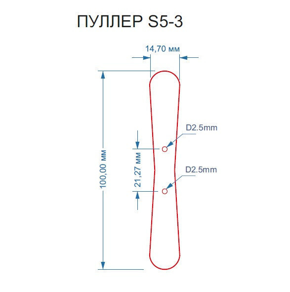 Пулер шкіряний S5-3 крейзі 19-1020 коричневий