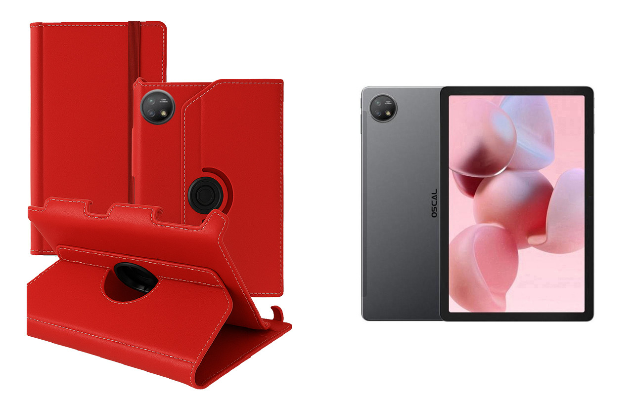 Чохол Ukraine для Blackview Oscal Pad 18, Book Cover, колір  Червоний, фото 1