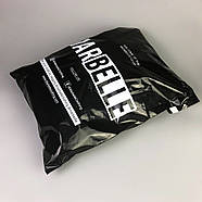 Надійний чорний тришаровий кур'єрський пакет A2+ 60х40 см без кишені З чорною підкладкою та лого, фото 5