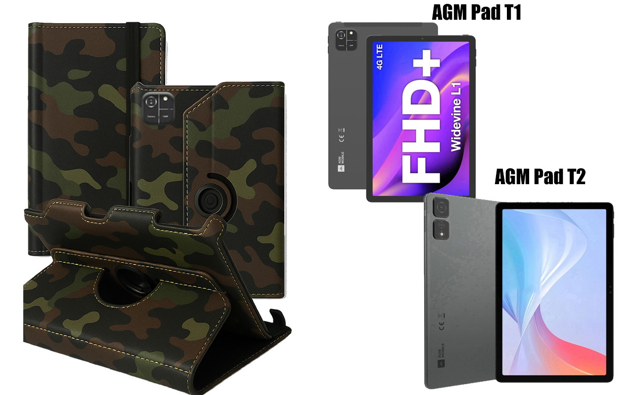 Чохол Ukraine для AGM PAD T1, AGM Pad T2, Book Cover, колір  Хакі тм, фото 1