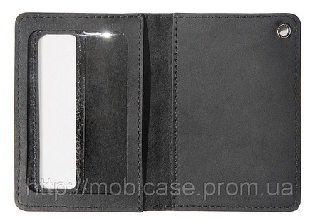 Обкладинка для документів МВС (чорний) тиснення "МВС УКРАЇНА", фото 2