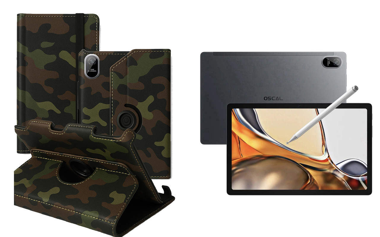 Чохол Ukraine для Blackview Oscal Pad 15, Book Cover, колір  Хакі тм, фото 1