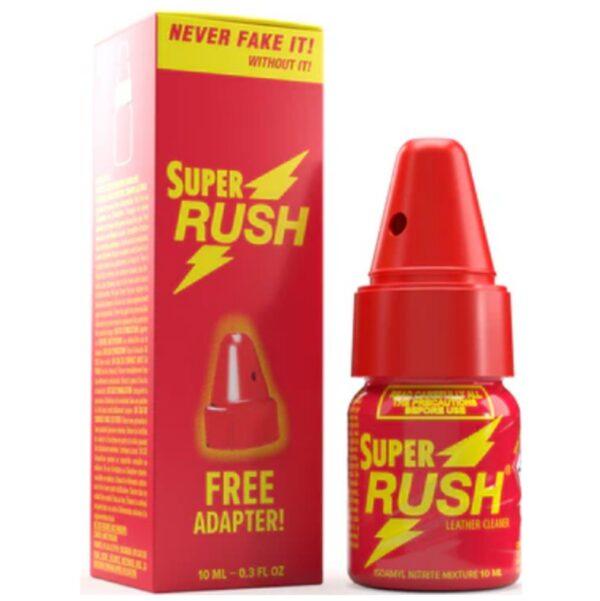 Poppers / попперс Super Rush 10ml (pink) With Adapter, фото 1