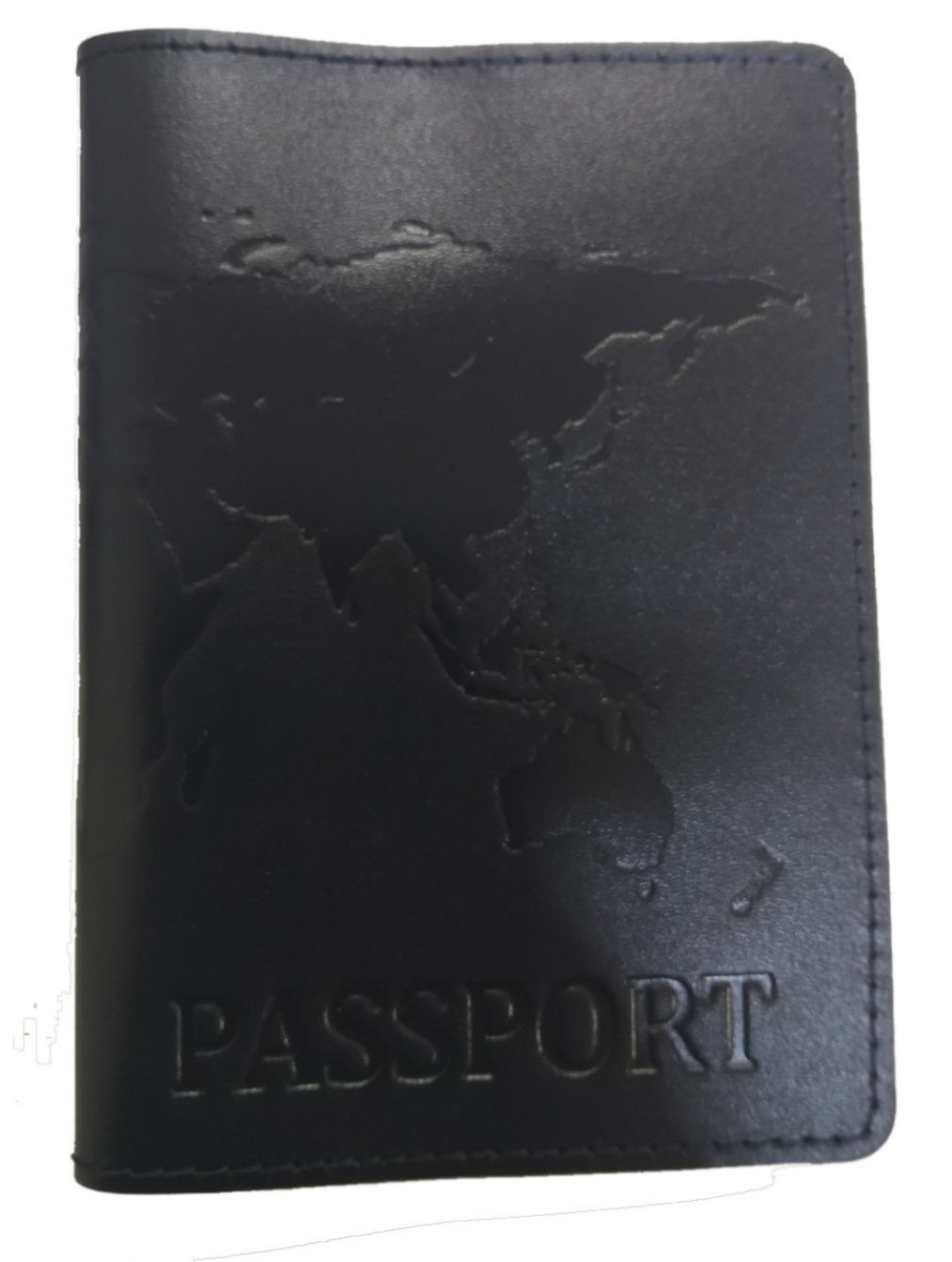 Обкладинка для паспорта "REFRESH" А1-1 "World Map" синя