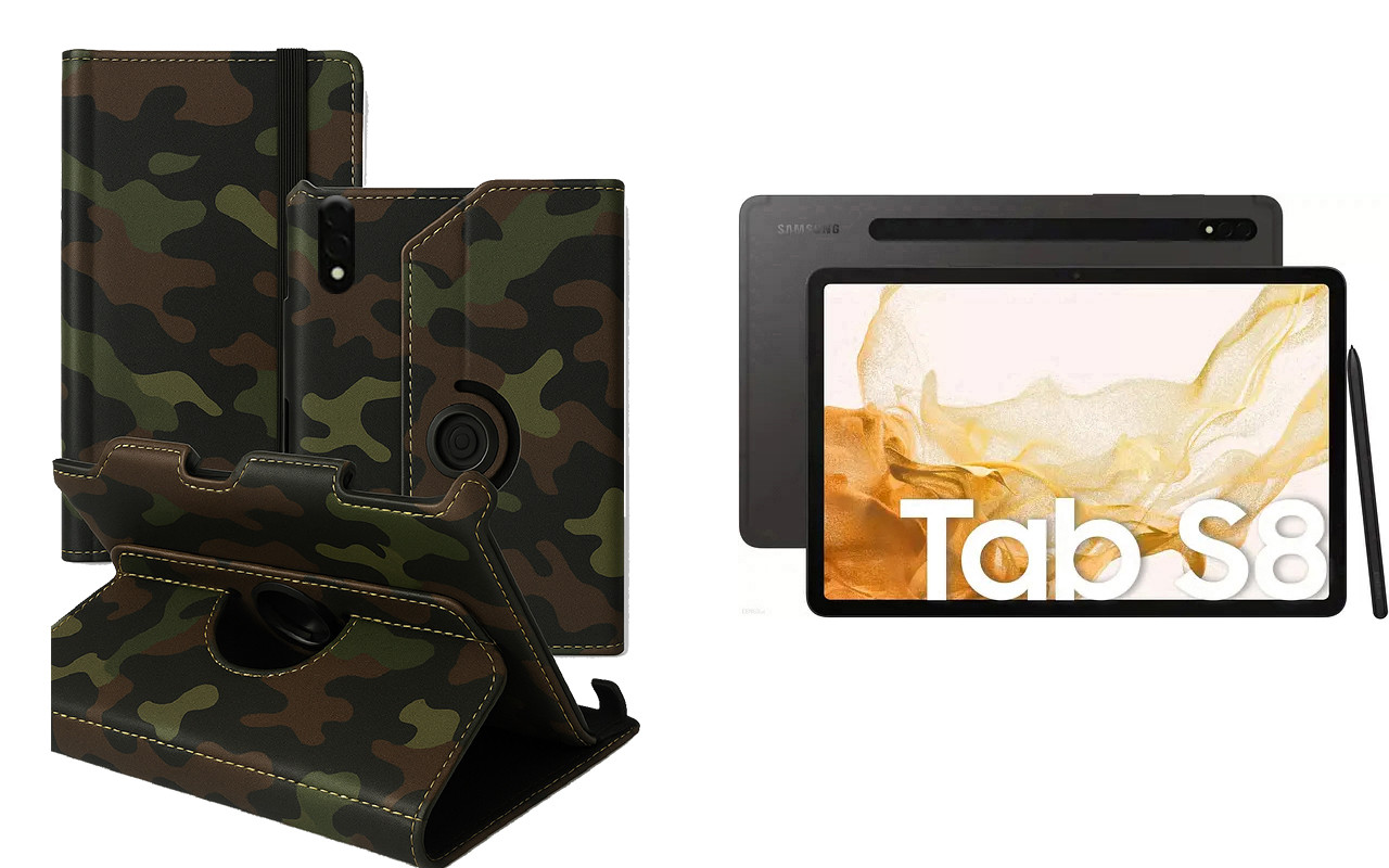 Чохол Ukraine для Samsung Galaxy Tab S8 11, Book Cover, колір  Хакі тм, фото 1