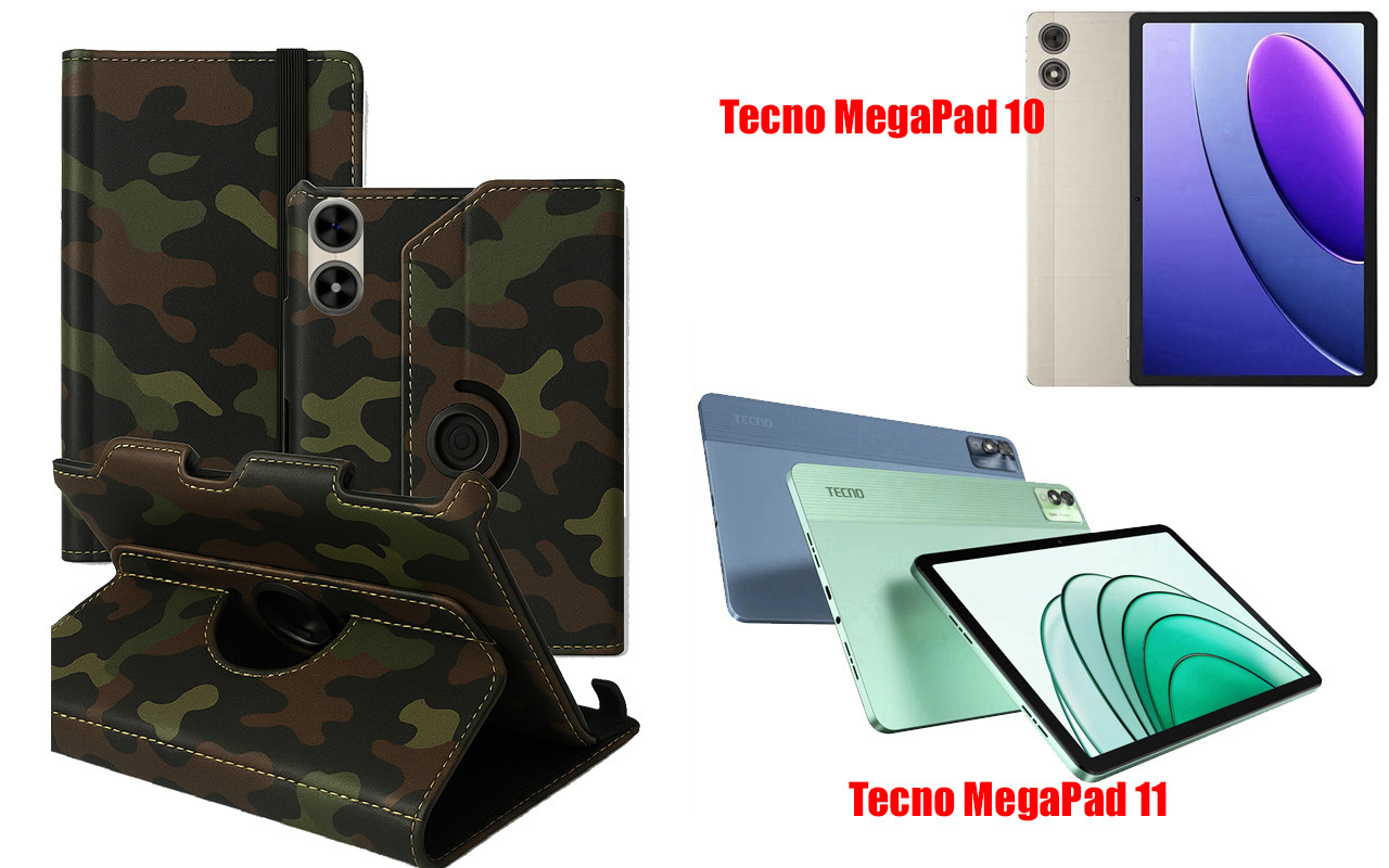 Чохол Ukraine для Tecno MegaPad 10, MegaPad 11, Book Cover, колір  Хакі тм, фото 1