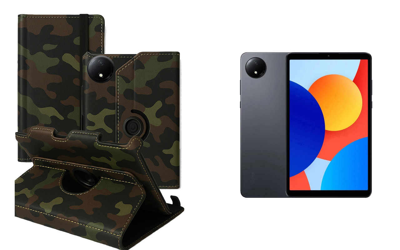 Чохол Ukraine для Xiaomi Redmi Pad SE 8.7, Book Cover, колір  Хакі тм, фото 1