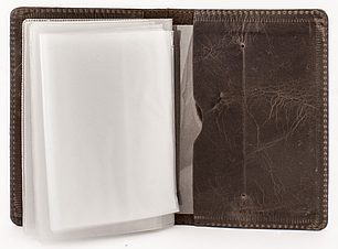 Обкладинка для посвідчення документів VIP (антик оливковий) тиснення "AUTO DOCUMENTS", фото 2