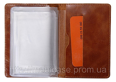 Обкладинка для посвідчення документів VIP (хамелеон коричневий) тиснення "AUTO DOCUMENTS", фото 3