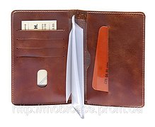 Обкладинка для посвідчення документів VIP (хамелеон коричневий) тиснення "AUTO DOCUMENTS", фото 4