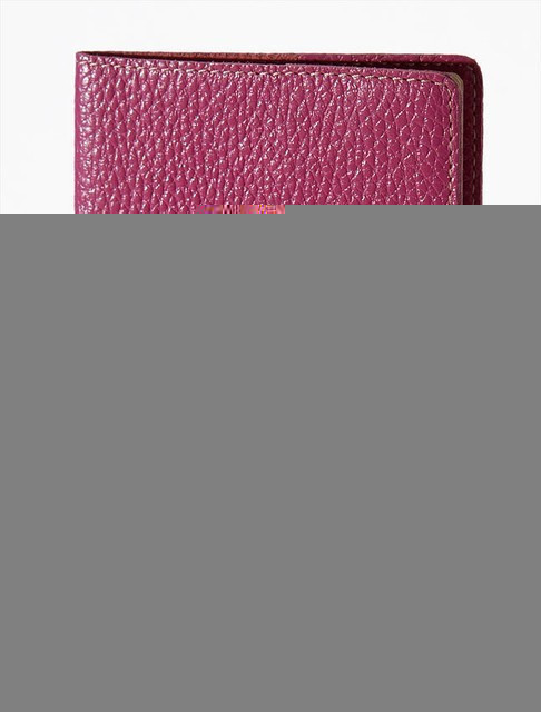 Обкладинка на паспорт VIP (флотар рожевий) тиснення сріблом "PASSPORT"