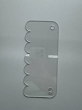 Кондитерський шпатель 18 см з PET-пластику (хвиля) Код/Артикул Ш2