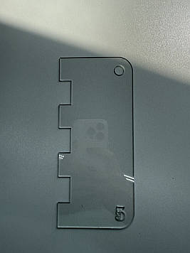 Кондитерський шпатель 18 см з PET-пластику (блок середній) Код/Артикул Ш5