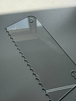 Кондитерський шпатель 18 см з PET-пластику (хвиля середня) Код/Артикул Ш9