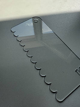 Кондитерський шпатель 18 см з PET-пластику (хвиля дрібна) Код/Артикул Ш10