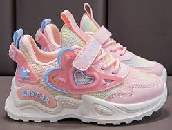 Дитячі кросівки Tezaz рожеві Opt 3005