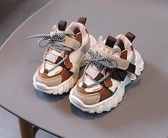 Дитячі кросівки Tezaz коричневий Opt 3020