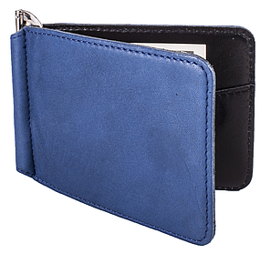 Зажим для банкнот "SPRING" (синій)., фото 1