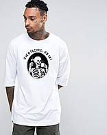 Футболка з мерчем базова стильна оверсайз модна легка