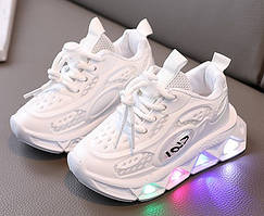 Дитячі кросівки Tezaz білі Opt 3000