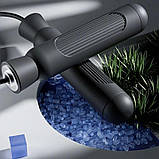 Скакалка спортивна універсальна 2,8 м із оборотним механізмом PVC шнур Sport JumpRope чорна (GS-185394), фото 5