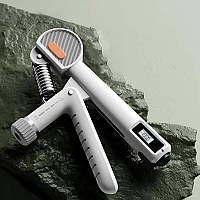 Еспандер для рук кистевой 5-60 кг с вибором нагрузки и автоматисеским подсчетом Smart Expander белый (GS-18530