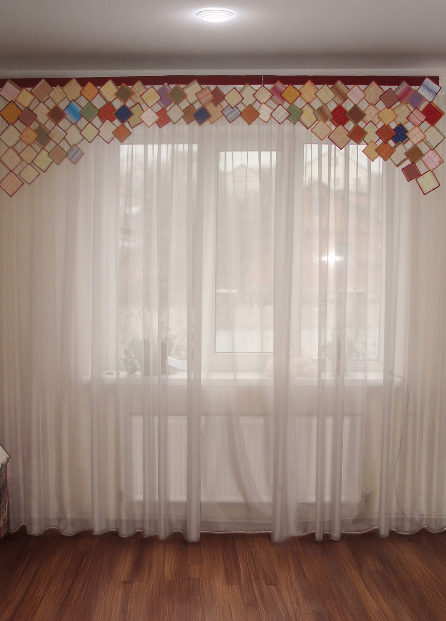 Жорсткий ламбрекен Firanka Ромби 250см кольорові (5_2_1ж), фото 1