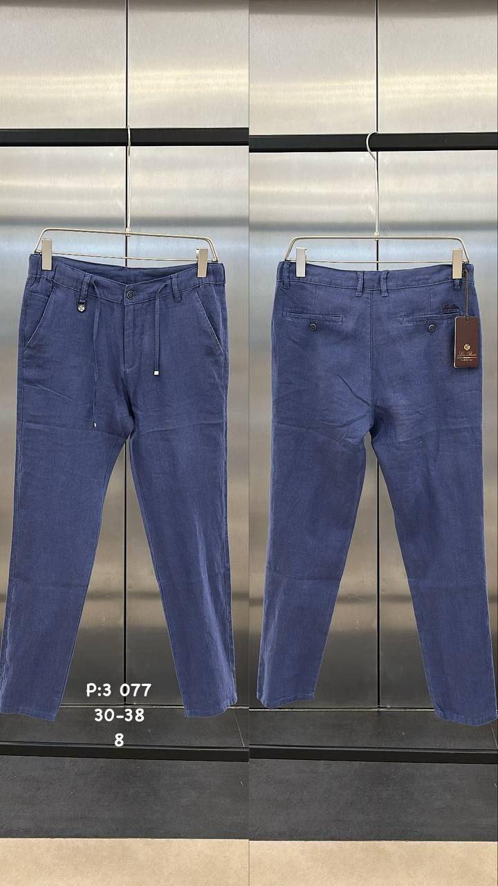 Чоловічі штани LORO PIANA CK9848 сині, фото 1