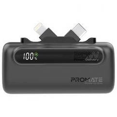 Універсальна мобільна батарея Promate PowerUp-Duo 5000mAh 20W Black