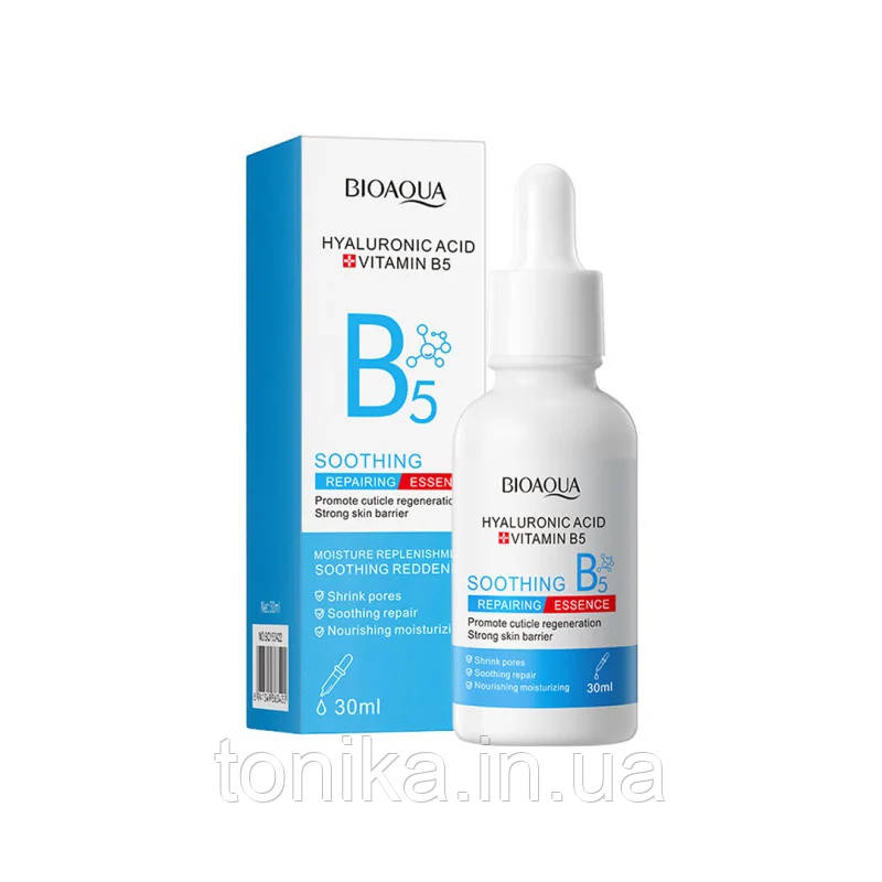 Сироватка з гіалуроновою кислотою та вітаміном В5 Bioaqua Hyaluronic Acid Vitamin B5 / Крем для лица, фото 1