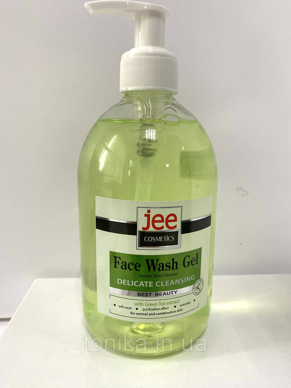 Гель для вмивання  Зволожуючий з екстрактом Зеленого Чаю  500 мл JEE Cosmetics, фото 1