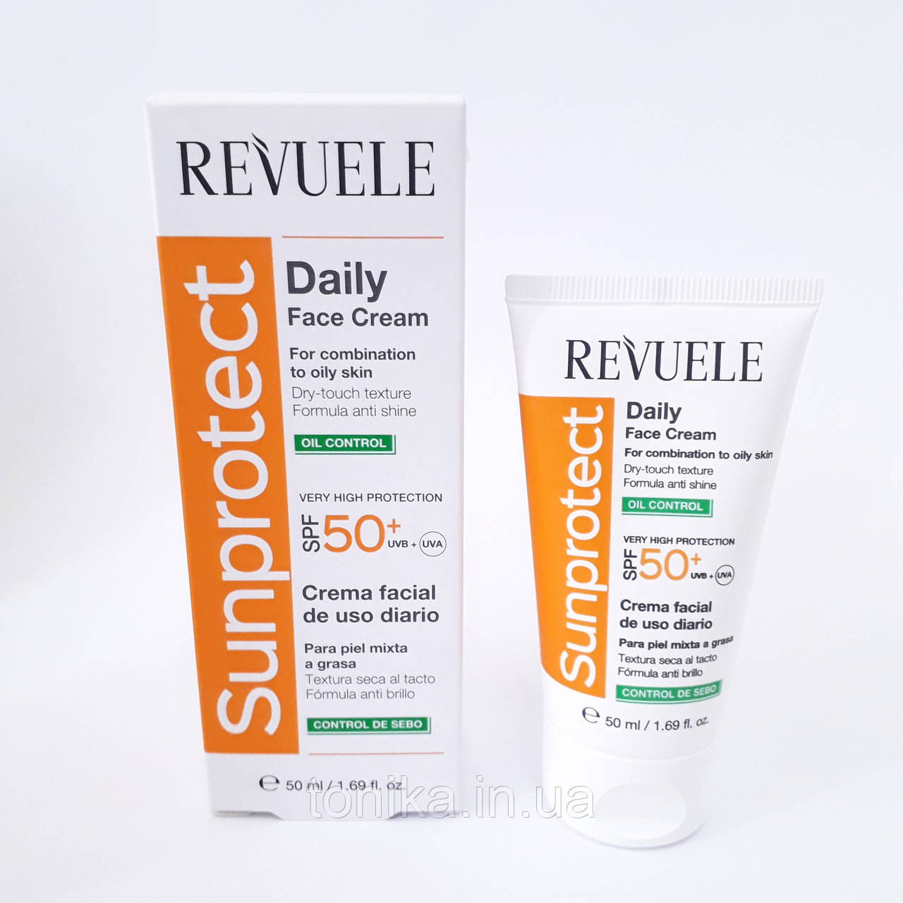 Відправимо навіть 1 шт. Сонцезахисний крем Контроль жирності Revuele Sunprotect Oil Control Daily Face Cream