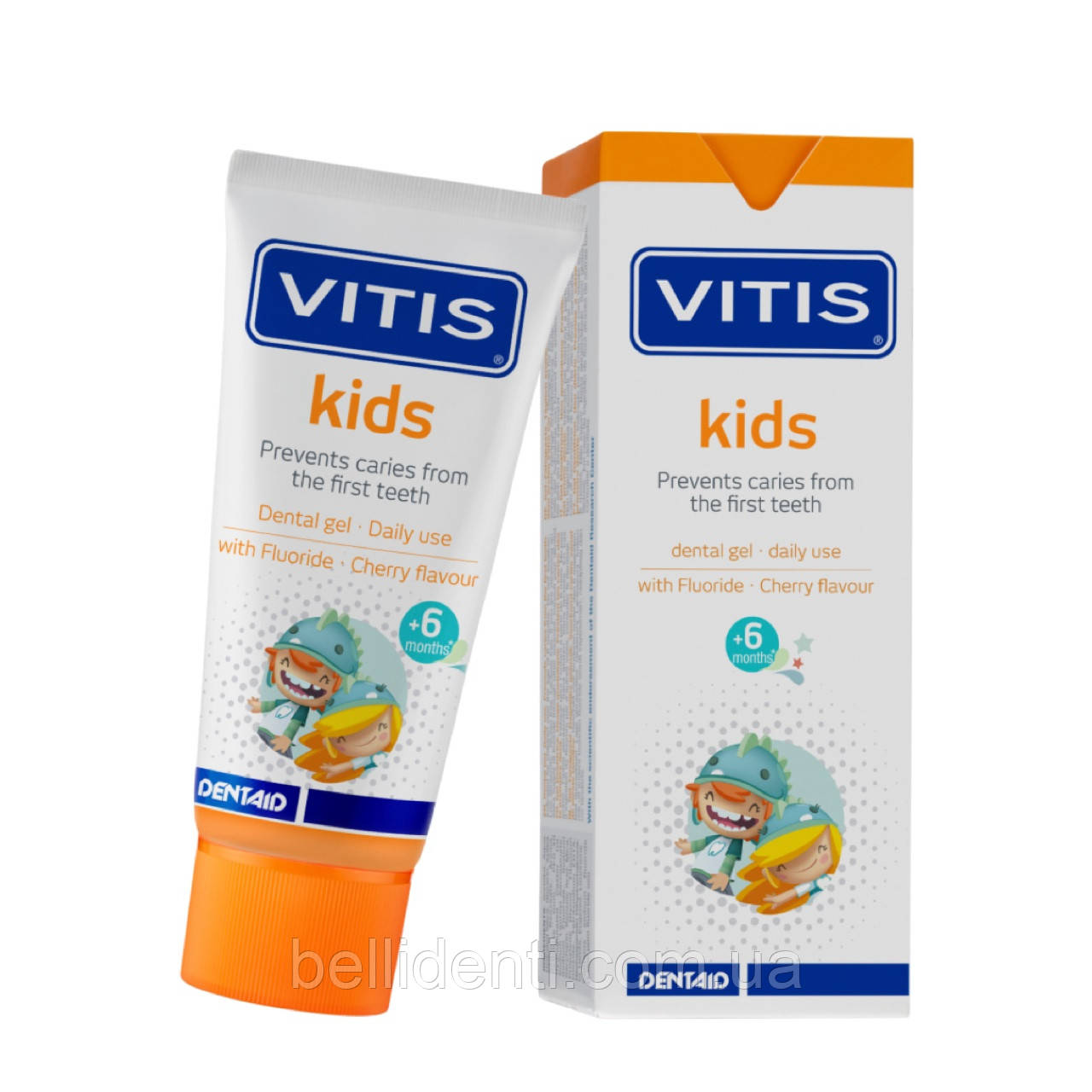 VITIS KIDS гель-паста для дітей смаком вишні (2-6 років), 50 мл