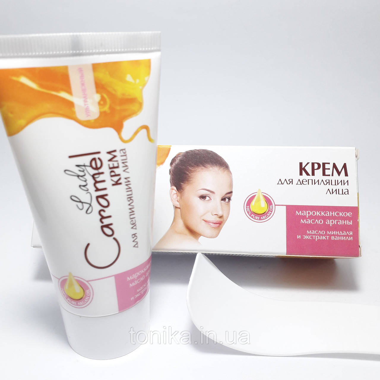 Крем для депіляції тіла Caramel особи Ультранежный, фото 1