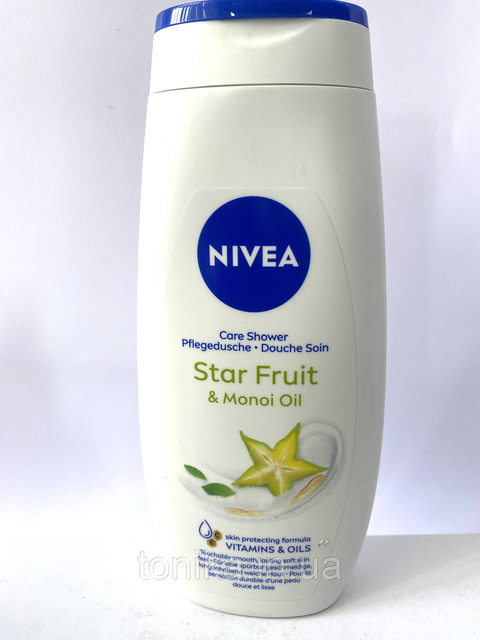 NIVEA Гель-догляд для душу Крем і карамболь з олією моноі 250 мл / Гель для душа